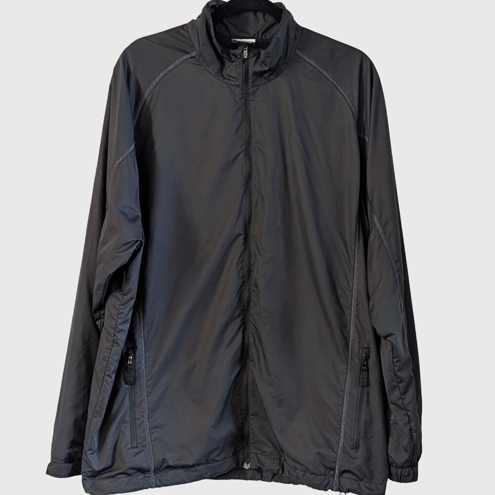 Nike Golf Dri-FIT Windbreaker Jacket XL Black Full Zip Vented